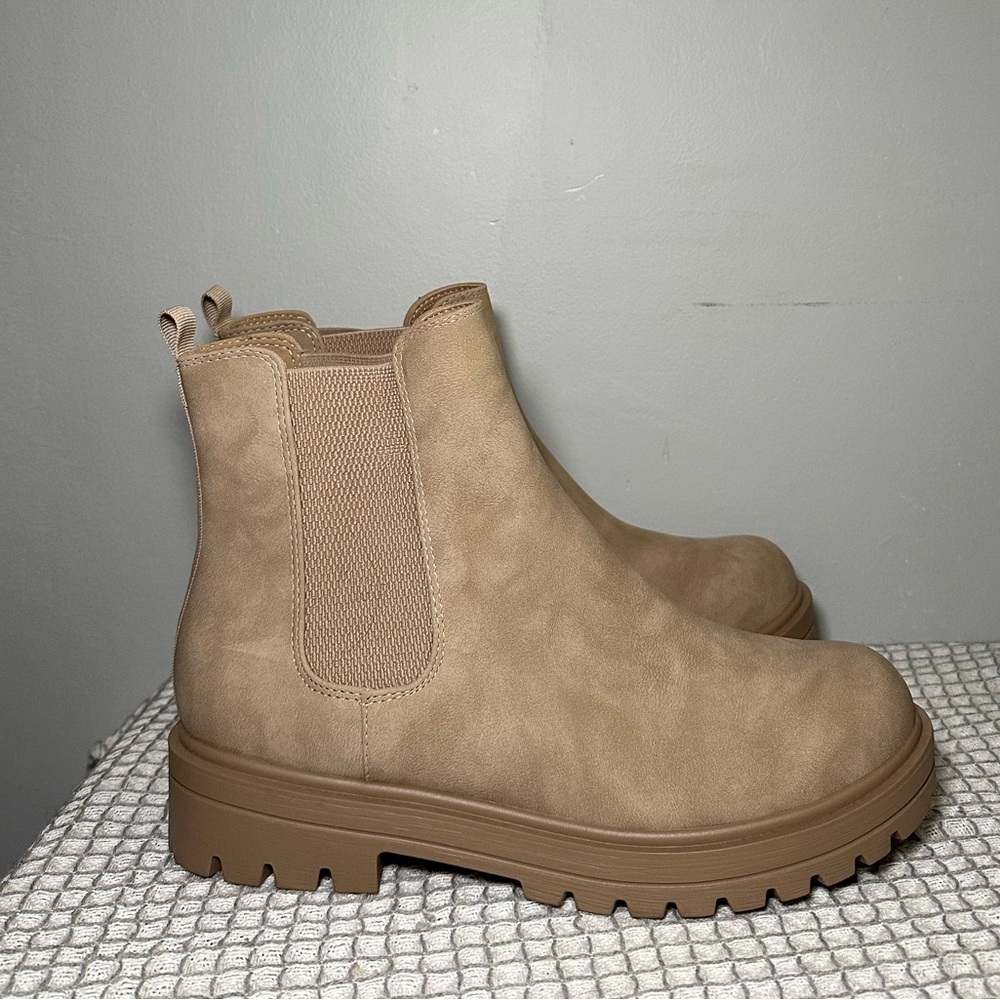 Tan Suede Ankle Boots